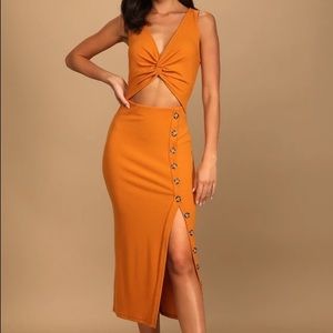 Lulus Trend Seeker Ribbed Midi